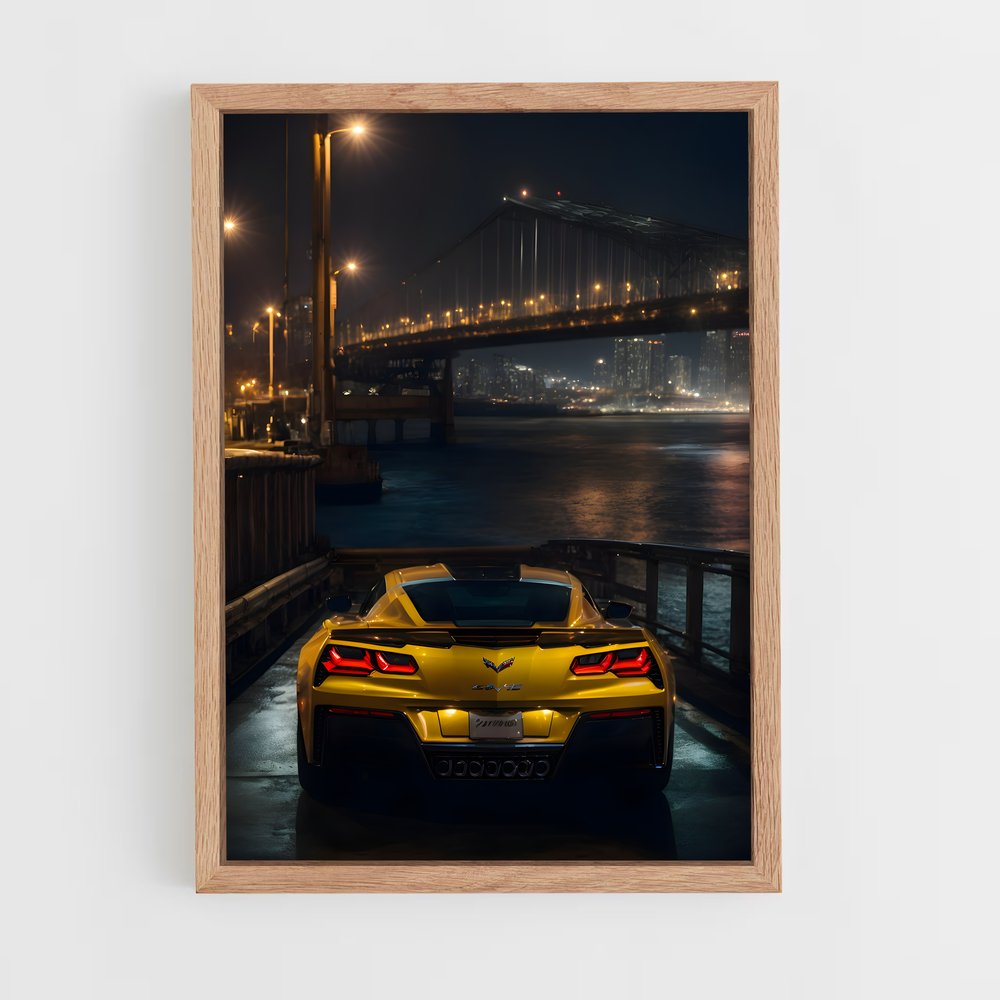 Poster Corvette sur le Pont – affiche Chevrolet (vue 4)